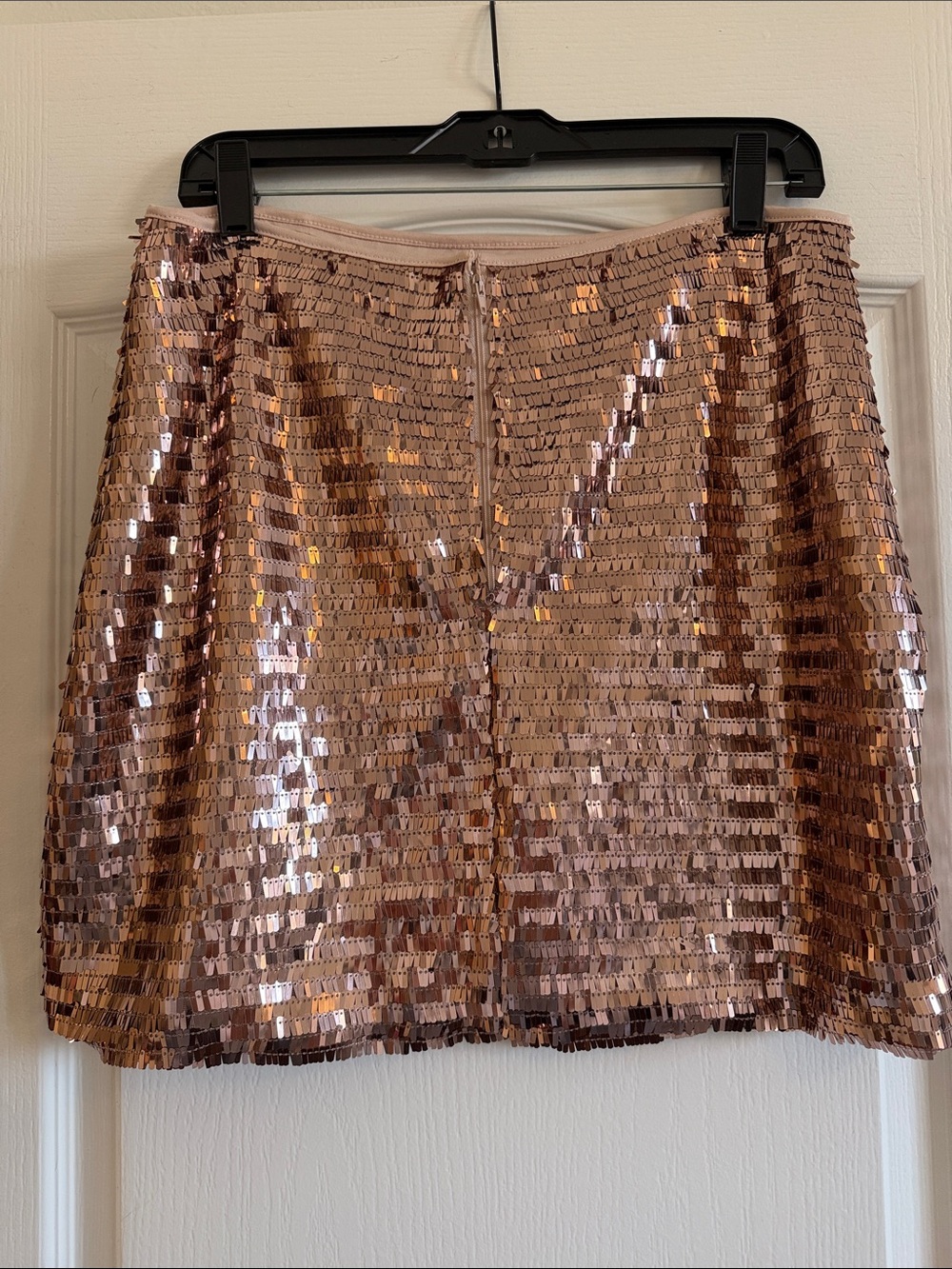 Gianni Bini Rose Gold Sequin Mini Skirt - Picture 2 of 4